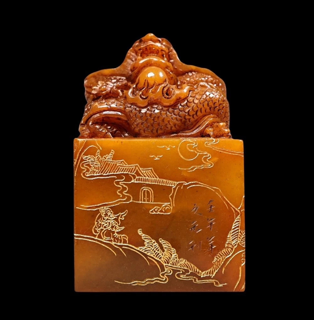 寿山石中国风印章| eBay