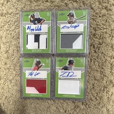 Leaf PG Authentic Patch Autograph Lot 2021 4 Cards White Mooney Ector Dilandri