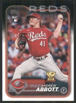 2024 Topps #214 Andrew Abbott RC Cincinnati Reds 45035