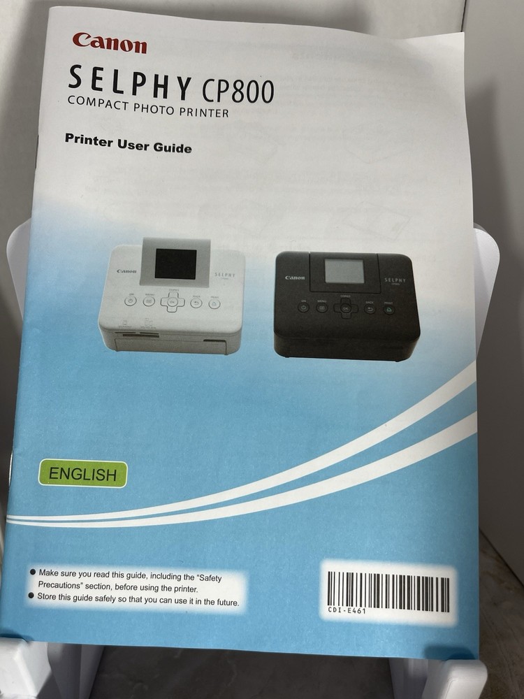 Photo Printer Canon SELPHY CP800 Bundle Box Paper Disc Tested Working