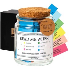 Bible Verse Jar Inspirational Scripture Prayer Cards Christian Gift for Women