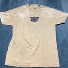 Alstyle Apparel & Activewear T-Shirt Mens L Beige Cotton Graphic Print Casual