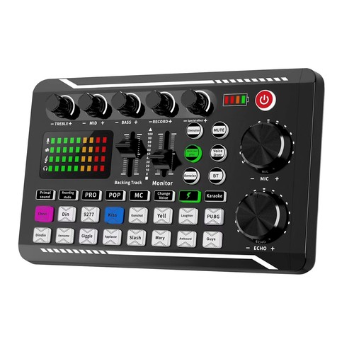 F998 Live Sound Karte Audio Mixer Podcast, Stimmen Wechsler für Sound Effec5688