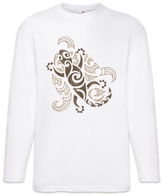 Tribal Gecko Langarm T-Shirt Aztec Indian American Sign Maya Mayans Tattoo