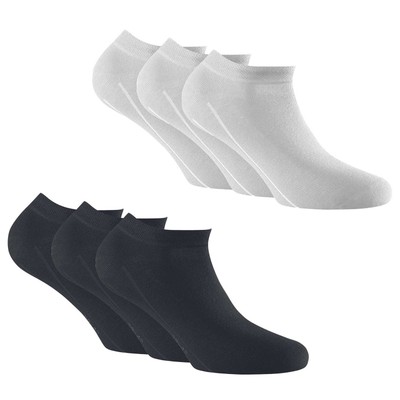 Rohner Basic Unisex Sneaker Socks, Multipack - Bamboo