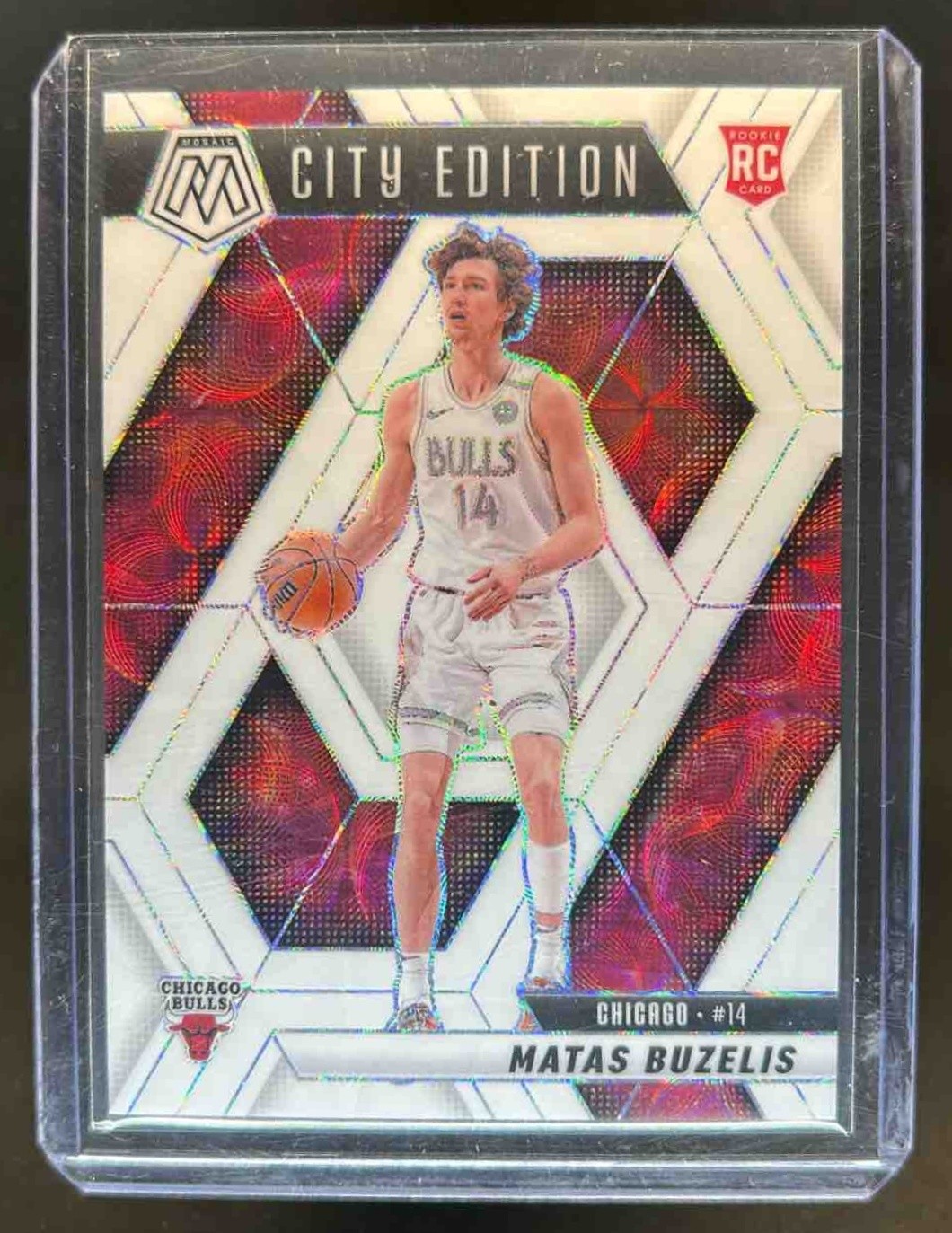 2024-25 Mosaic Matas Buzelis RC International White City Edition #6/25 Bulls