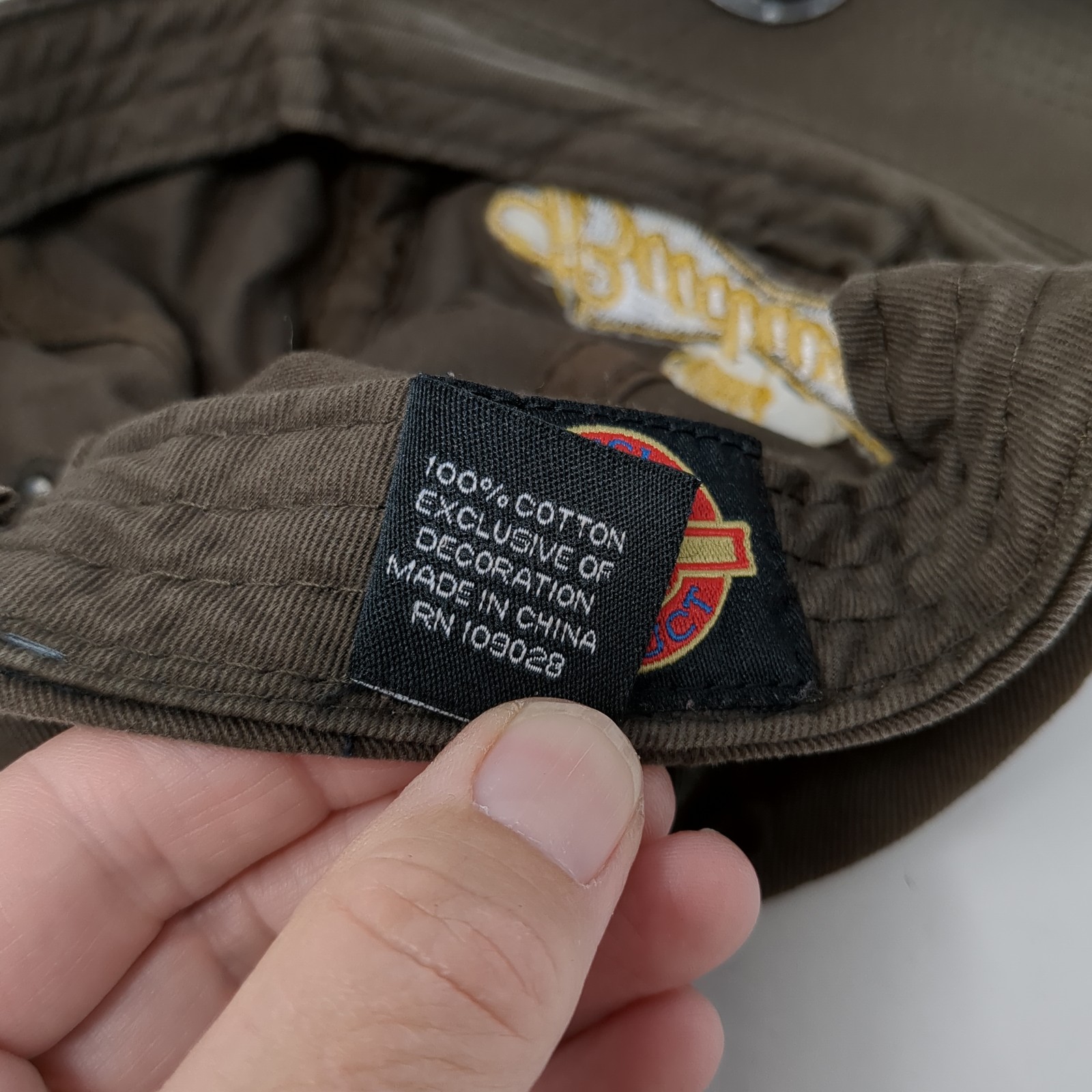 Budweiser Strapback Hat Solid Brown One Size Embr… - image 10