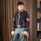 Handmade Civil War Union Army Wool Coat Reenactment Cavalry Jacket