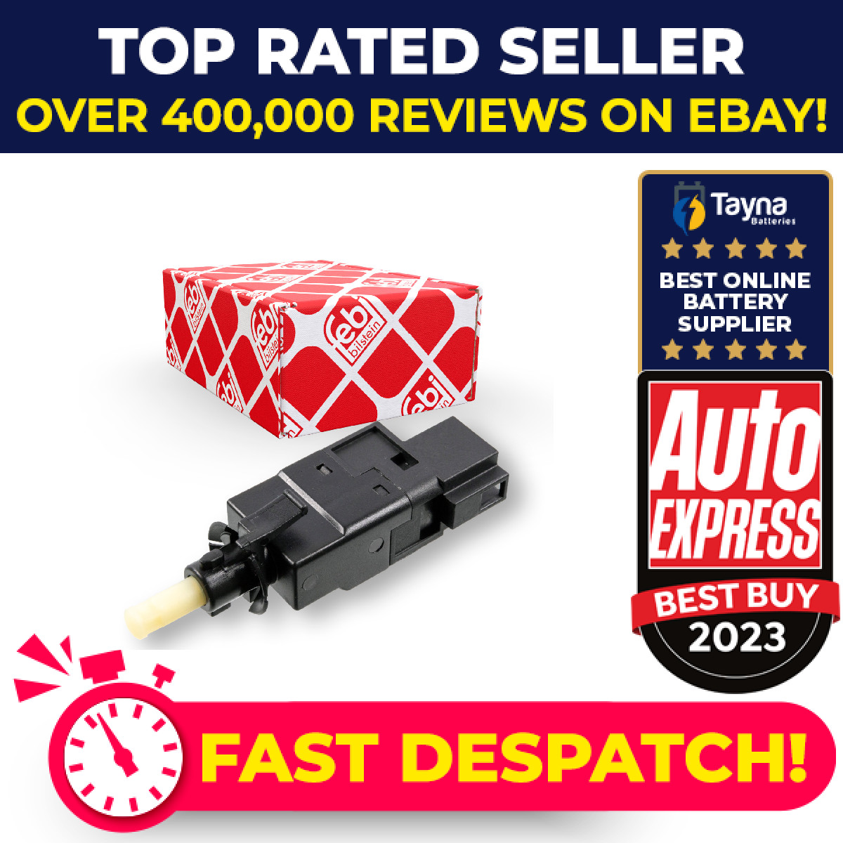 Brake Light Switch fits MERCEDES B160 W245 1.5 09 to 11 M266.920 A0015452009 New