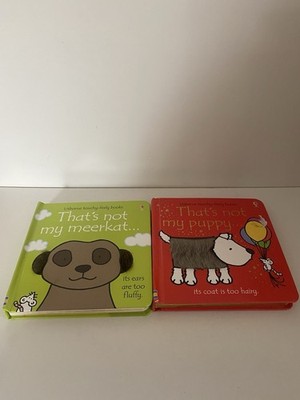 That's Not My Meerkat & Puppy Touchy Feely Book Bundle Usborne Babies Toddlers