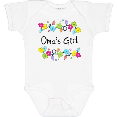Inktastic Omas Girl- Bright Flowers Baby Bodysuit Family Grandma Oma Grandmother