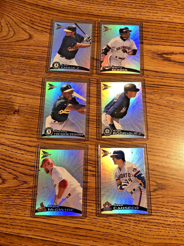 1999 PACIFIC PRISM SET OF 6 BB CARDS #103,106,121,127,135,146 Mark McQuire Etc.