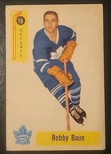 1958-59 Parkhurst Bobby Baun Hockey Card #15