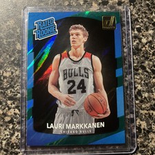 2017-18 Donruss Green Flood Rated Rookie #159 Lauri Markkanen RC SP 