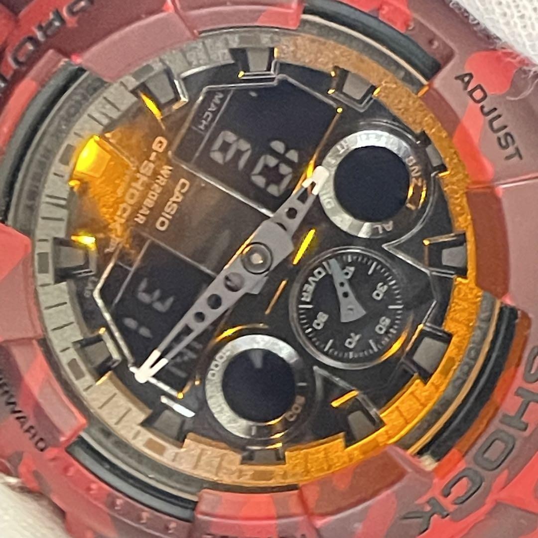 時計 CASIO G-SHOCK GA-100CM RED CAMOUFLAGE GA100CM-4A | G-SHOCK ANALOG-DIGITAL Red | CASIO