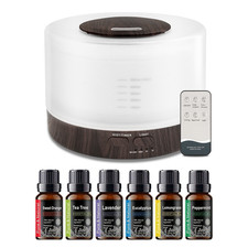 500ml Large Essential Oil Diffuser with 7 Col...