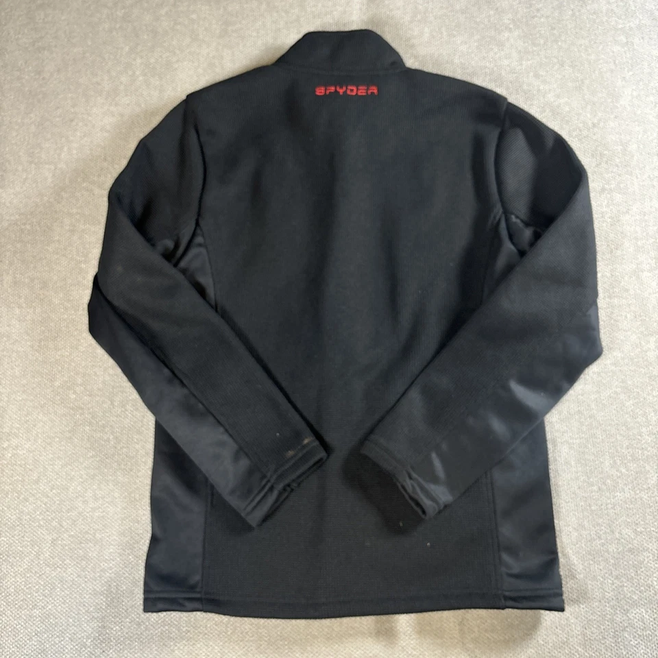 Abrigo Spyder Youth Cremallera Completa Negro y Rojo Talla M (10/12) Foto 4 de 4