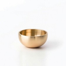 Mini Singing Bowl with Striker Compact Instrument Resonant for Meditation