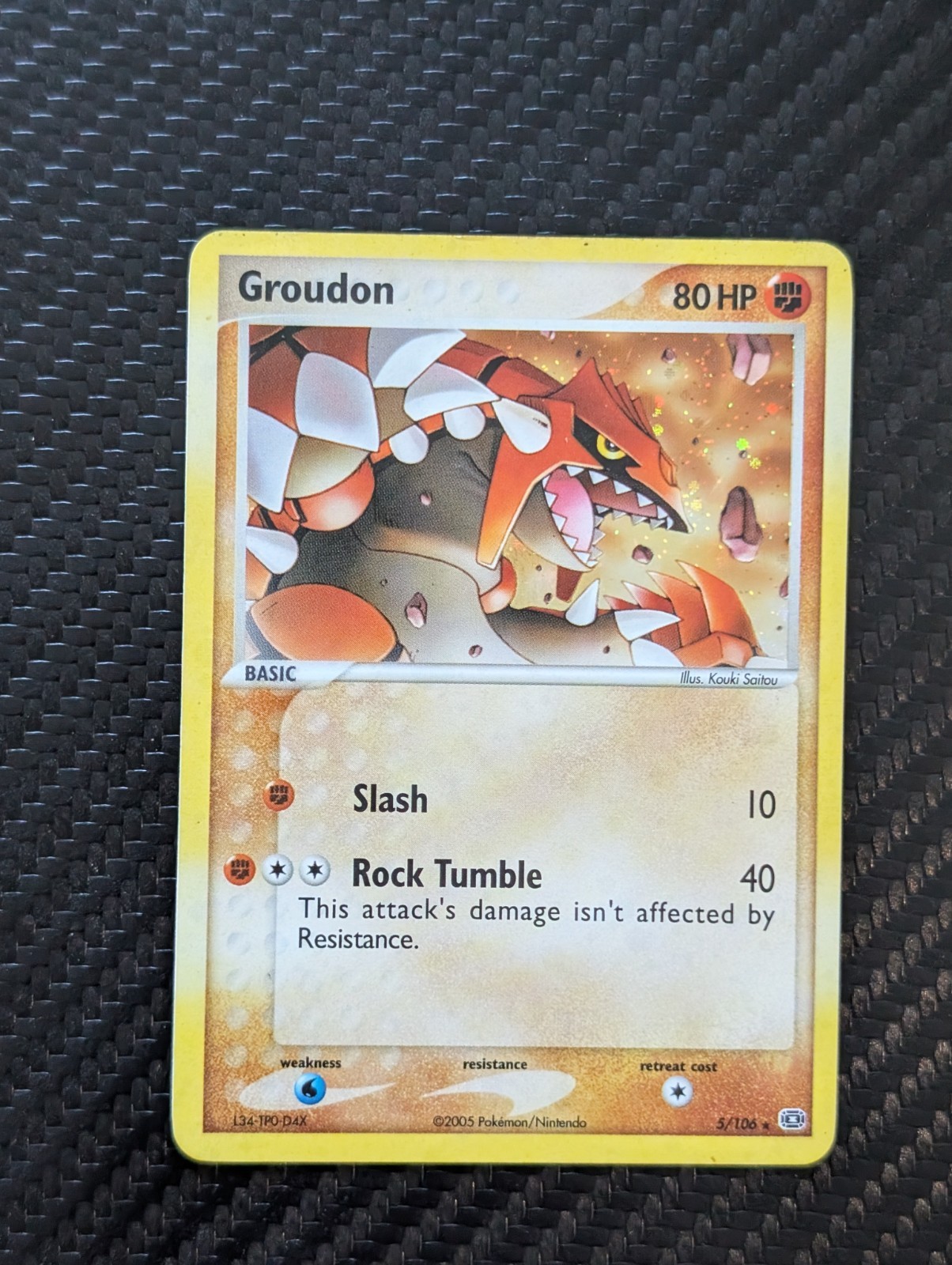 Groudon 5/106 Ex Emerald Holo