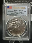 2020-(W) Silver Eagle PCGS MS70 First Strike Struck at West Point