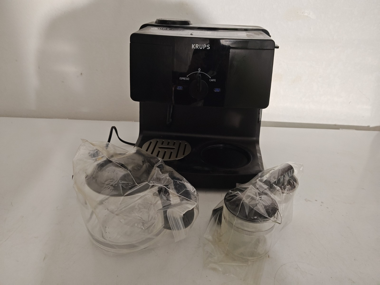 & Espresso Machine Combination Black - Open Box