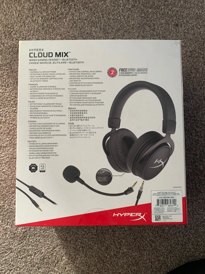HyperX Cloud MIX - Gaming Headset (Black-Gunmetal) (sealed) - Image 3 of 3