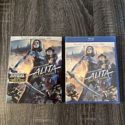 Alita: Battle Angel Blu-ray + DVD + Digital 2019 With Slipcover NEW
