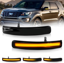 Led Side Mirror Turn Signal Lights Smoked Lens For Ford Explorer 2011-2019 Pack