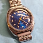 New ListingSeiko Mens Automatic Blue Dial Day-Date Vintage Wristwatch Stainless Steel