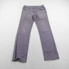 RVCA Pants Mens 33 Gray Chino Leo Romero Distressed Grunge Skater Skateboarding