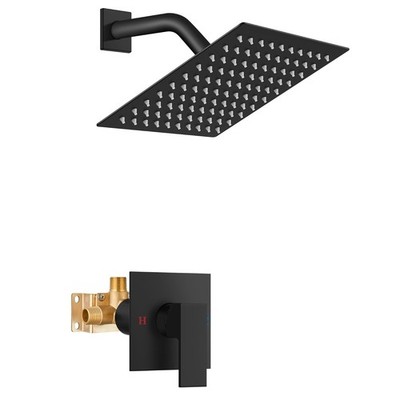 Shower Faucet Set Bathroom Rain Shower System SUS304 Stainless Steel Single H...