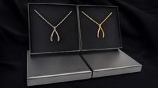 Conan Gray Wishbone Stainless Steel Pendant Necklace Link Chain Silver or Gold