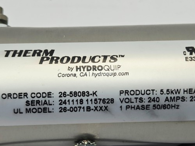 #ad #ad NEW Hydro Quip 26 58083 K Balboa Heater Assembly M7 Sensors amp; Studs 5.5 kW $77.00