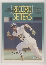 1992 Fleer Record Setters Rickey Henderson #681 HOF 04lu