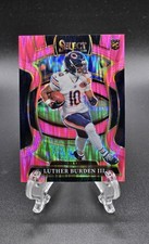 Luther Burden 2025 Select Pink Shock Prizm (RC) #72 | Chicago Bears