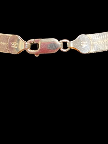 "Collar de cadena de espiga de plata de ley de 32"" 27,76 gramos" - Imagen 2 de 4