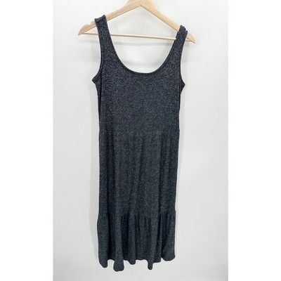 Daily Ritual Womens Sweater Tank Maxi Dress Size S Casual Tiered Comfort Lounge