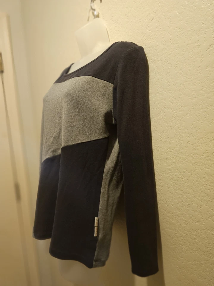 Camiseta FR L Cat 2 Mujer Negra Gris Ropa de Trabajo Suministro de Seguridad de Petróleo y Gas Foto 2 de 4