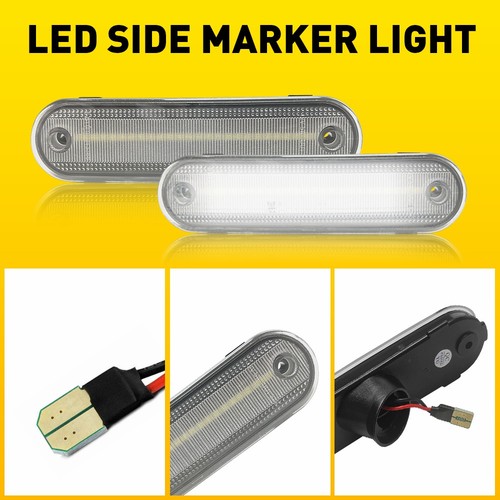 For 1990-2005 Mazda Miata MX-5 Left & Right Bumper LED Side Marker Light 4Pcs US - Picture 9 of 17