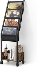 Wooden Vinyl Record Stand for 100 Albums - Storage  Display Holder