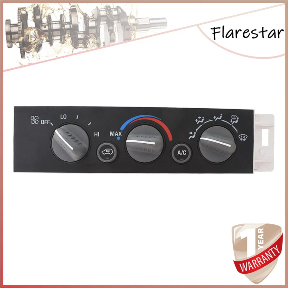 Panel de control del calentador de CA apto para GMC K1500 K2500 Suburban 1996-1999 16238895 Foto 2 de 4