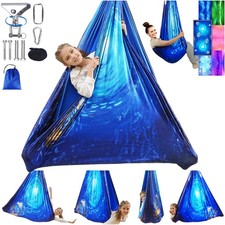 Sensory Swing for Kids and Adults Indoor Outdoor Double Layer Therapy Cuddl...