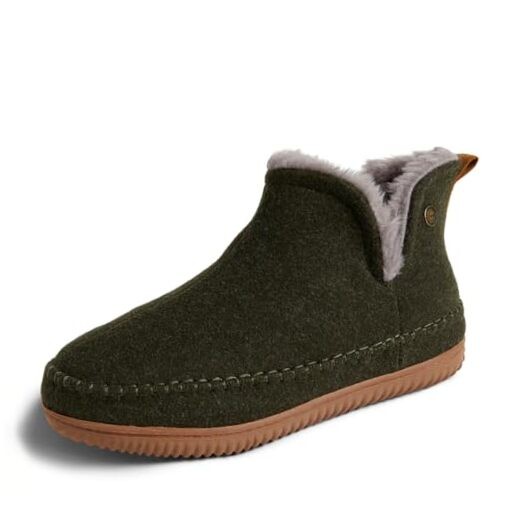 Men's Memory Foam Indoor House Slippers Brixen Ankle Boot House Shoes 10 Loden-image