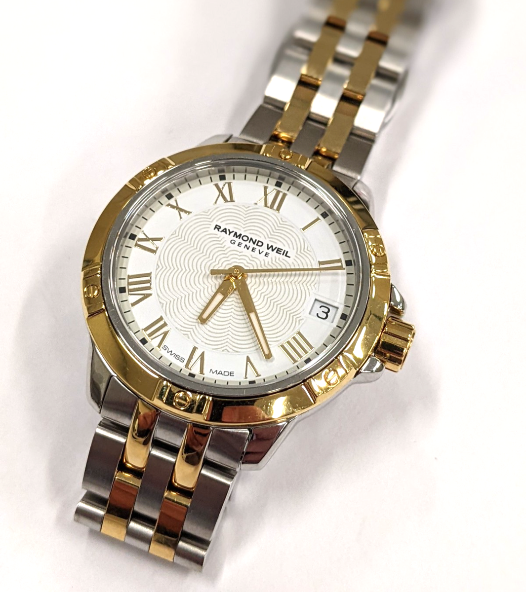 Raymond Weil Tango Watch Two-Tone White Roman Dial 30mm  display picture 1