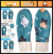 2PCS Waterproof Chew Gloves for Sensory Relief, Anti-Biting Mittens for ADHD A