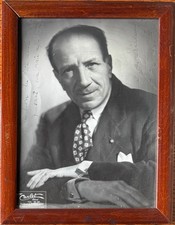 JACQUES THIBAUD violinist autographed photo to concertmaster ALBERT QUESNOT 1945