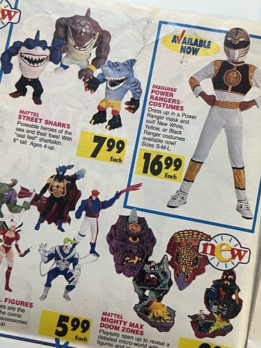 Toys R Us Store 1995 Newspaper Ad Circular Catalog Power Rangers Street Sharks - Picture 5 of 23