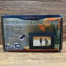 NEXTAR 7 Digital Photo Frame 3 Changeable Frames Black Silver Camo No Remote