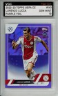 2022-23 TOPPS UEFA CC PURPLE FOIL LORENZO LUCCA ROOKIE /75 VGC GEM MINT 10 J83