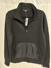 MK Michael Kors Quarter Zip Pullover Sweatshirt Kangaroo Pocket Men  s Medium NWT